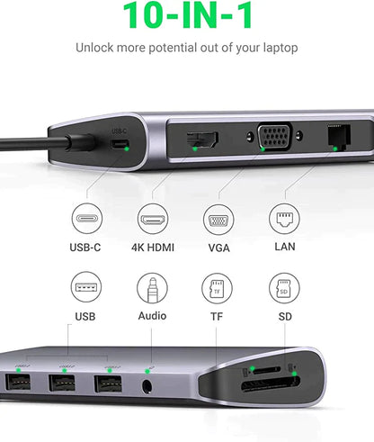 Ugreen 10-in-1 Hub with 4K HDMI
