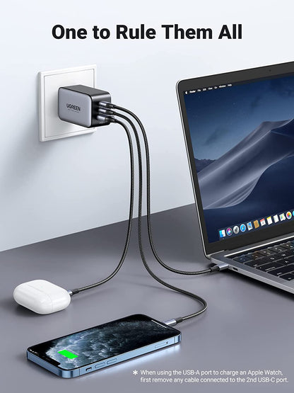 Ugreen Nexode 65W USB C Wall Charger - 3 Ports