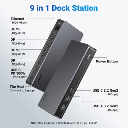 2023 Recommend 9-in-1 Docking Station