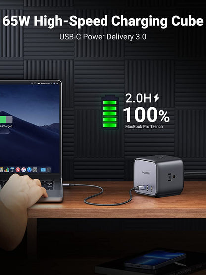 UGREEN 65W USB C DigiNest Cube Charging Station