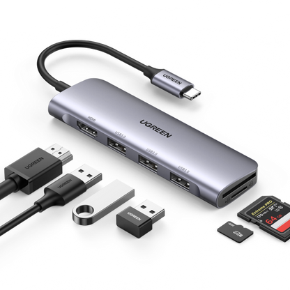 Ugreen 6-in-1 USB C to USB Hubs