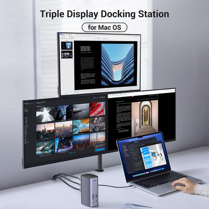 Ugreen USB C Triple Display Docking Station (12-in-1)