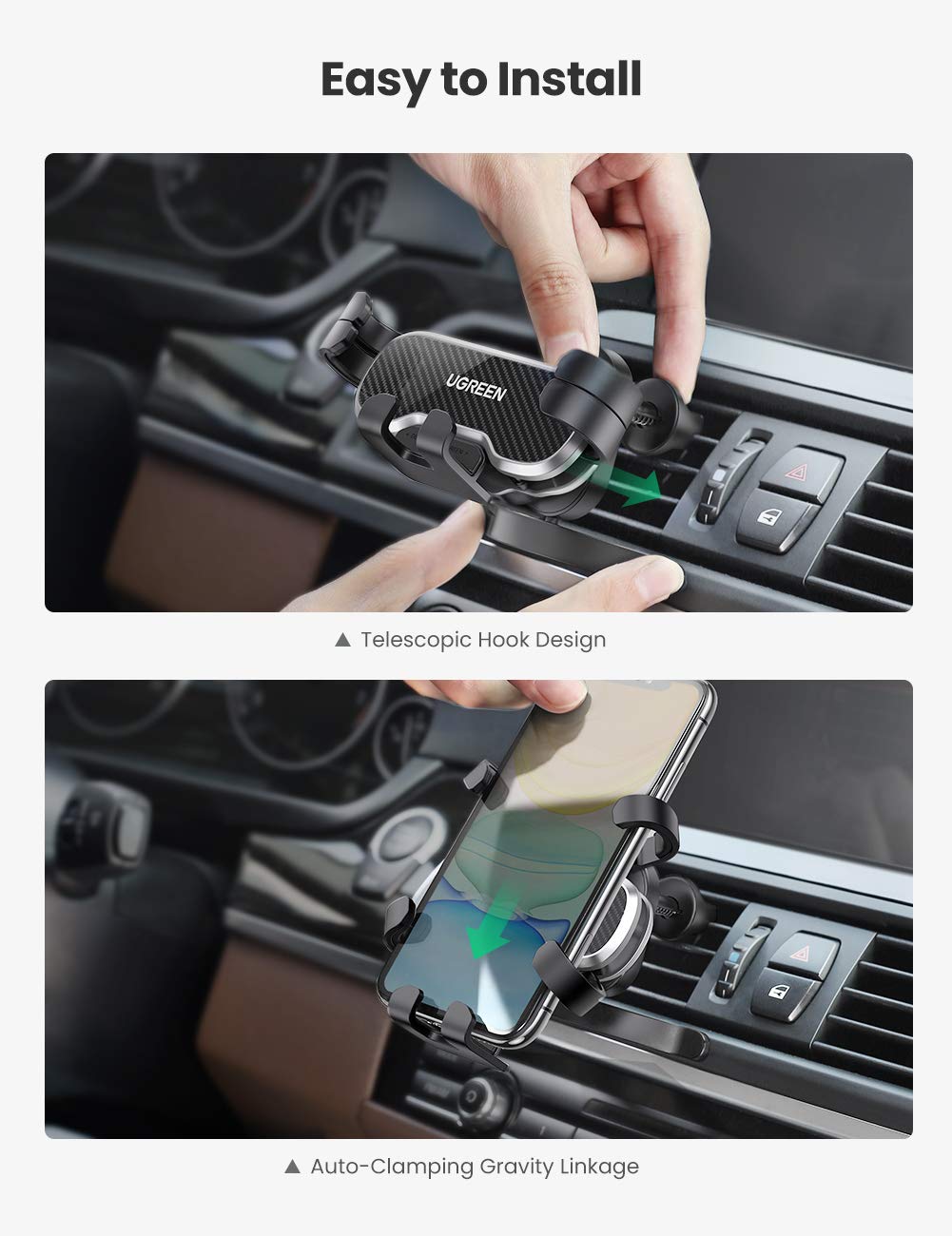 Ugreen Gravity Air Vent Car Phone Holder